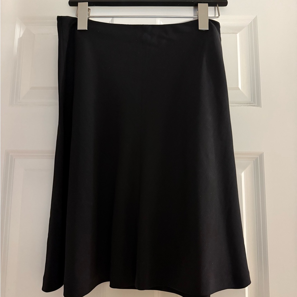 Theory Black A-Line Skirt